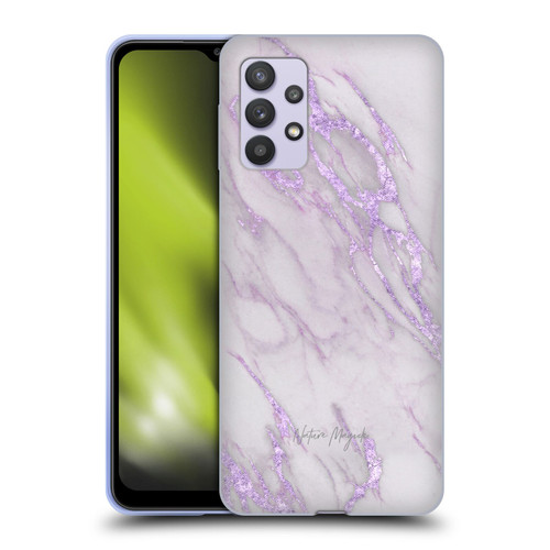 Nature Magick Marble Metallics Purple Soft Gel Case for Samsung Galaxy A32 5G / M32 5G (2021)