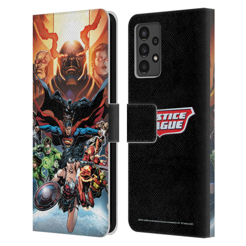 Justice League DC Comics Comic Book Covers #10 Darkseid War Leather Book Wallet Case Cover For Samsung Galaxy A13 (2022)