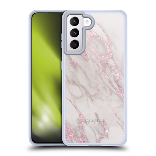 Nature Magick Marble Metallics Pink Soft Gel Case for Samsung Galaxy S21 5G