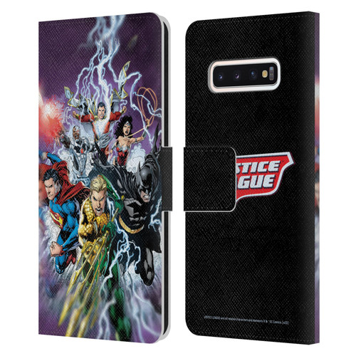 Justice League DC Comics Comic Book Covers New 52 #15 Leather Book Wallet Case Cover For Samsung Galaxy S10