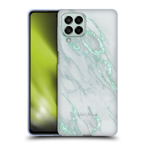 Nature Magick Marble Metallics Teal Soft Gel Case for Samsung Galaxy M53 (2022)