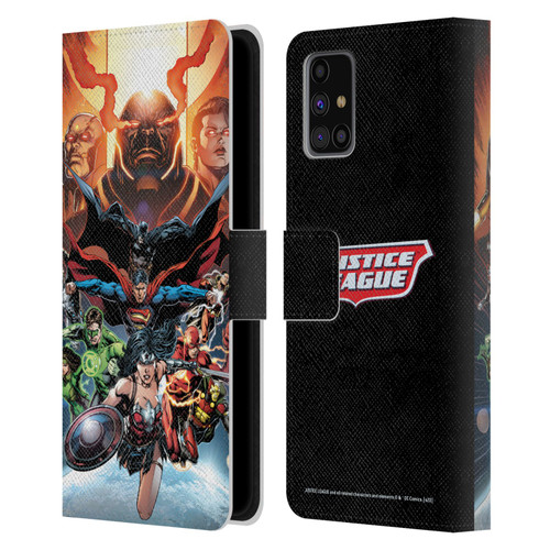 Justice League DC Comics Comic Book Covers #10 Darkseid War Leather Book Wallet Case Cover For Samsung Galaxy M31s (2020)