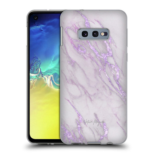 Nature Magick Marble Metallics Purple Soft Gel Case for Samsung Galaxy S10e