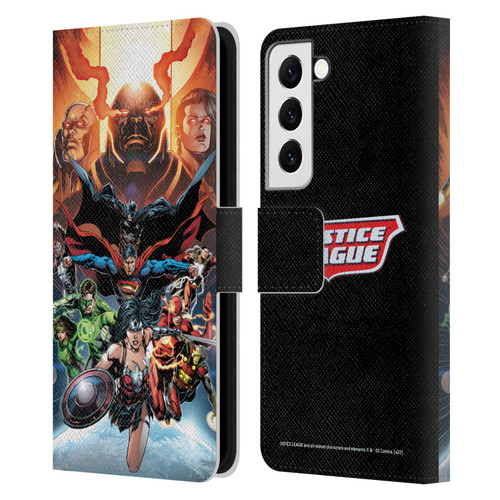 Justice League DC Comics Comic Book Covers #10 Darkseid War Leather Book Wallet Case Cover For Samsung Galaxy S22 5G