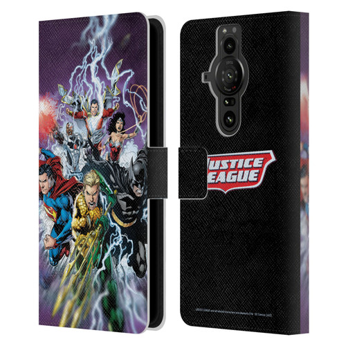 Justice League DC Comics Comic Book Covers New 52 #15 Leather Book Wallet Case Cover For Sony Xperia Pro-I