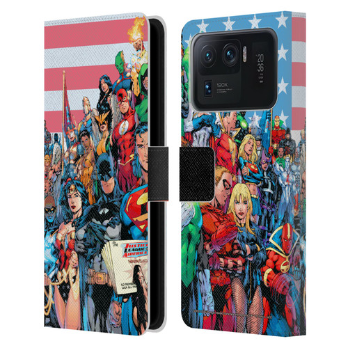 Justice League DC Comics Comic Book Covers Of America #1 Leather Book Wallet Case Cover For Xiaomi Mi 11 Ultra