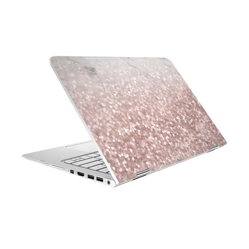 Nature Magick Rose Gold Marble Glitter Sparkling Rose Gold 2 Vinyl Sticker Skin Decal Cover for HP Spectre Pro X360 G2