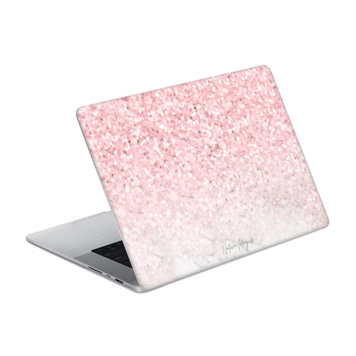 Nature Magick Rose Gold Marble Glitter Pink Sparkle Vinyl Sticker Skin Decal Cover for Apple MacBook Pro 14" A2442