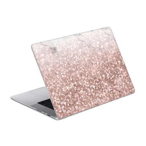 Nature Magick Rose Gold Marble Glitter Sparkling Rose Gold 2 Vinyl Sticker Skin Decal Cover for Apple MacBook Pro 16" A2485