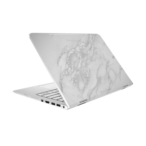 Nature Magick Marble Metallics Silver Vinyl Sticker Skin Decal Cover for HP Spectre Pro X360 G2