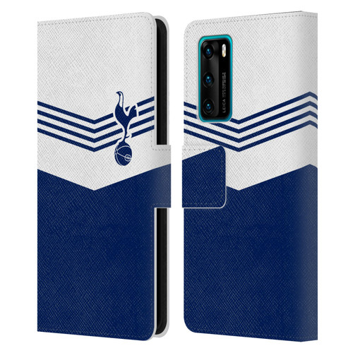 Tottenham Hotspur F.C. Badge 1978 Stripes Leather Book Wallet Case Cover For Huawei P40 5G