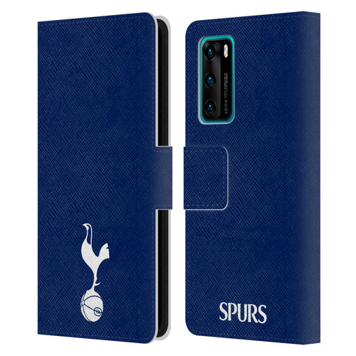 Tottenham Hotspur F.C. Badge Small Cockerel Leather Book Wallet Case Cover For Huawei P40 5G