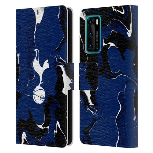 Tottenham Hotspur F.C. Badge Marble Leather Book Wallet Case Cover For Huawei P40 5G