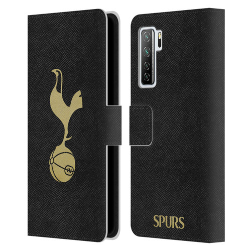 Tottenham Hotspur F.C. Badge Black And Gold Leather Book Wallet Case Cover For Huawei Nova 7 SE/P40 Lite 5G