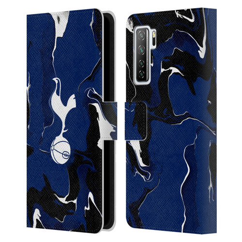 Tottenham Hotspur F.C. Badge Marble Leather Book Wallet Case Cover For Huawei Nova 7 SE/P40 Lite 5G
