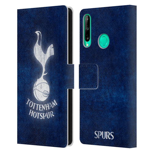 Tottenham Hotspur F.C. Badge Distressed Leather Book Wallet Case Cover For Huawei P40 lite E