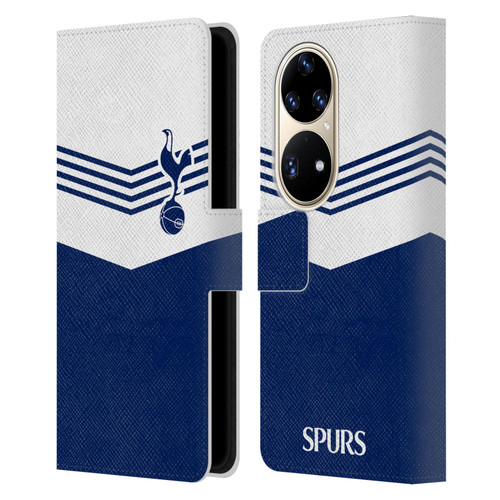Tottenham Hotspur F.C. Badge 1978 Stripes Leather Book Wallet Case Cover For Huawei P50 Pro