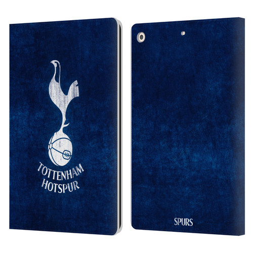 Tottenham Hotspur F.C. Badge Distressed Leather Book Wallet Case Cover For Apple iPad 10.2 2019/2020/2021