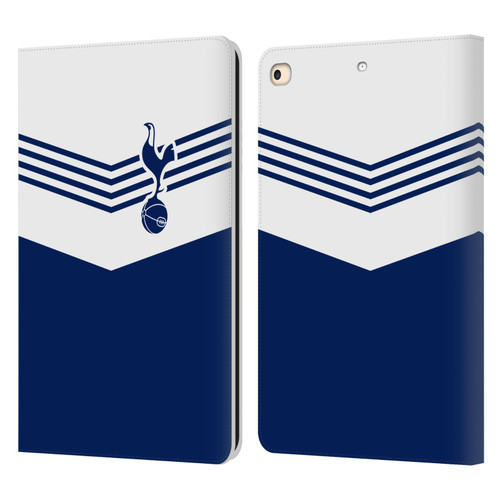 Tottenham Hotspur F.C. Badge 1978 Stripes Leather Book Wallet Case Cover For Apple iPad 9.7 2017 / iPad 9.7 2018