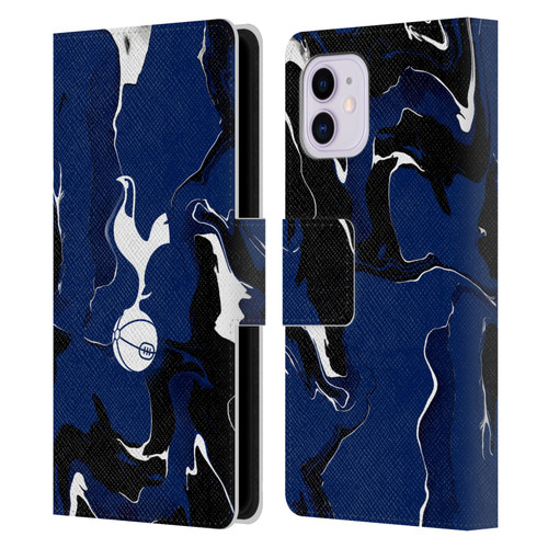 Tottenham Hotspur F.C. Badge Marble Leather Book Wallet Case Cover For Apple iPhone 11