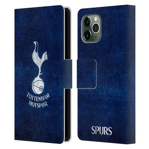 Tottenham Hotspur F.C. Badge Distressed Leather Book Wallet Case Cover For Apple iPhone 11 Pro