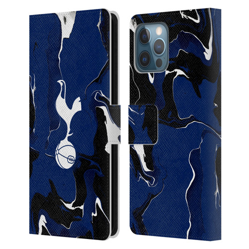 Tottenham Hotspur F.C. Badge Marble Leather Book Wallet Case Cover For Apple iPhone 12 Pro Max