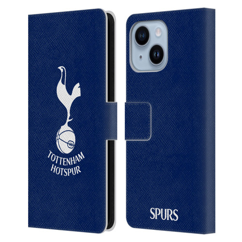 Tottenham Hotspur F.C. Badge Cockerel Leather Book Wallet Case Cover For Apple iPhone 14 Plus