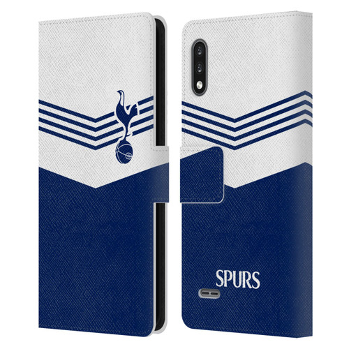 Tottenham Hotspur F.C. Badge 1978 Stripes Leather Book Wallet Case Cover For LG K22