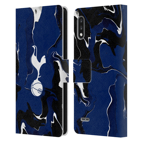 Tottenham Hotspur F.C. Badge Marble Leather Book Wallet Case Cover For LG K22