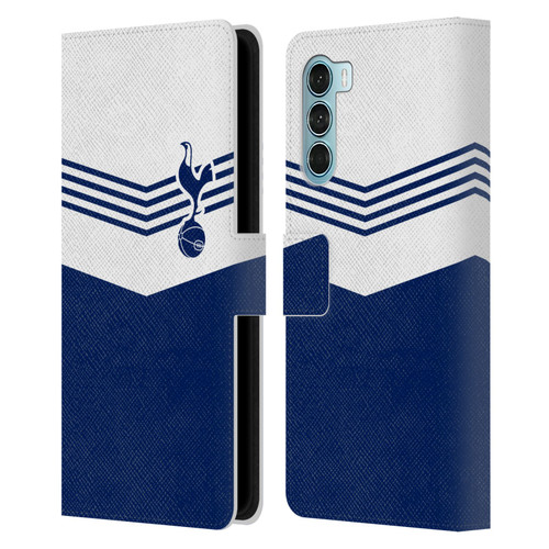 Tottenham Hotspur F.C. Badge 1978 Stripes Leather Book Wallet Case Cover For Motorola Edge S30 / Moto G200 5G