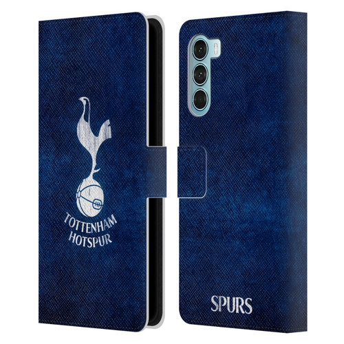 Tottenham Hotspur F.C. Badge Distressed Leather Book Wallet Case Cover For Motorola Edge S30 / Moto G200 5G