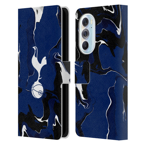 Tottenham Hotspur F.C. Badge Marble Leather Book Wallet Case Cover For Motorola Edge X30