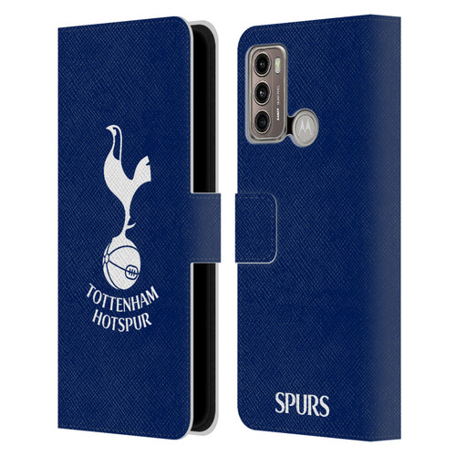 Tottenham Hotspur F.C. Badge Cockerel Leather Book Wallet Case Cover For Motorola Moto G60 / Moto G40 Fusion