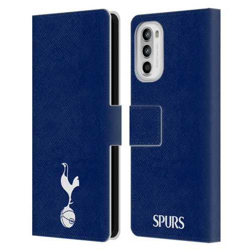 Tottenham Hotspur F.C. Badge Small Cockerel Leather Book Wallet Case Cover For Motorola Moto G52