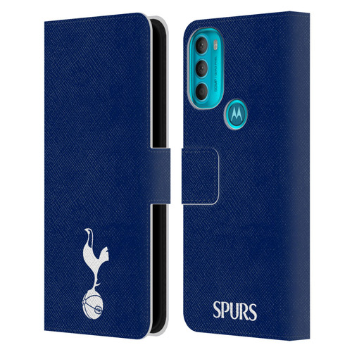 Tottenham Hotspur F.C. Badge Small Cockerel Leather Book Wallet Case Cover For Motorola Moto G71 5G