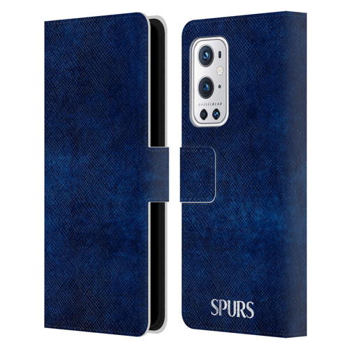 Tottenham Hotspur F.C. Badge Distressed Leather Book Wallet Case Cover For OnePlus 9 Pro