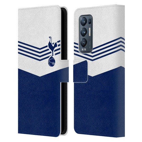 Tottenham Hotspur F.C. Badge 1978 Stripes Leather Book Wallet Case Cover For OPPO Find X3 Neo / Reno5 Pro+ 5G