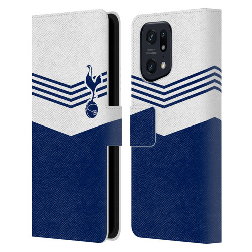 Tottenham Hotspur F.C. Badge 1978 Stripes Leather Book Wallet Case Cover For OPPO Find X5 Pro