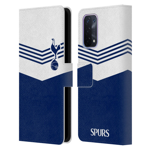 Tottenham Hotspur F.C. Badge 1978 Stripes Leather Book Wallet Case Cover For OPPO A54 5G