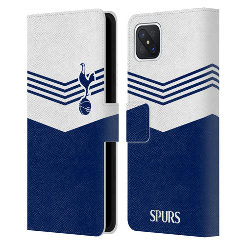 Tottenham Hotspur F.C. Badge 1978 Stripes Leather Book Wallet Case Cover For OPPO Reno4 Z 5G