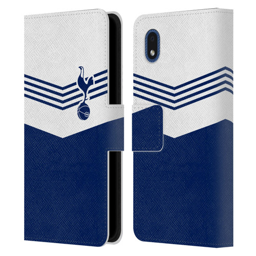 Tottenham Hotspur F.C. Badge 1978 Stripes Leather Book Wallet Case Cover For Samsung Galaxy A01 Core (2020)