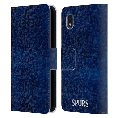 Tottenham Hotspur F.C. Badge Distressed Leather Book Wallet Case Cover For Samsung Galaxy A01 Core (2020)