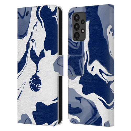Tottenham Hotspur F.C. Badge Blue And White Marble Leather Book Wallet Case Cover For Samsung Galaxy A13 (2022)