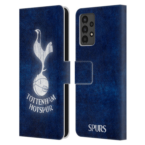 Tottenham Hotspur F.C. Badge Distressed Leather Book Wallet Case Cover For Samsung Galaxy A13 (2022)
