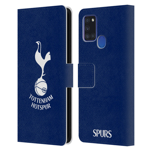 Tottenham Hotspur F.C. Badge Cockerel Leather Book Wallet Case Cover For Samsung Galaxy A21s (2020)