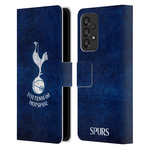 Tottenham Hotspur F.C. Badge Distressed Leather Book Wallet Case Cover For Samsung Galaxy A33 5G (2022)