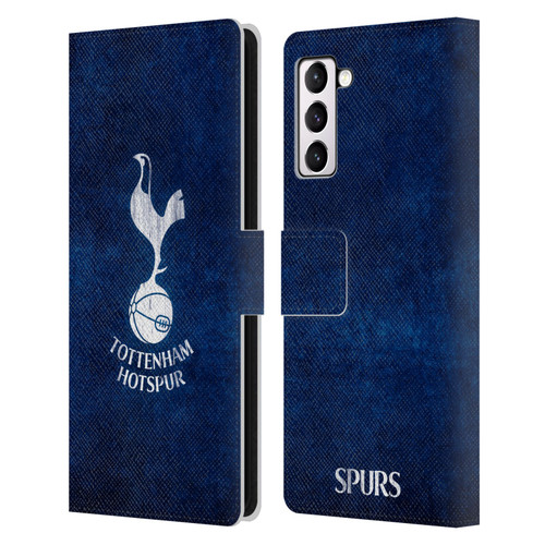 Tottenham Hotspur F.C. Badge Distressed Leather Book Wallet Case Cover For Samsung Galaxy S21+ 5G