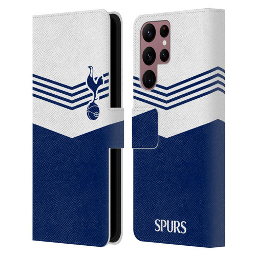 Tottenham Hotspur F.C. Badge 1978 Stripes Leather Book Wallet Case Cover For Samsung Galaxy S22 Ultra 5G