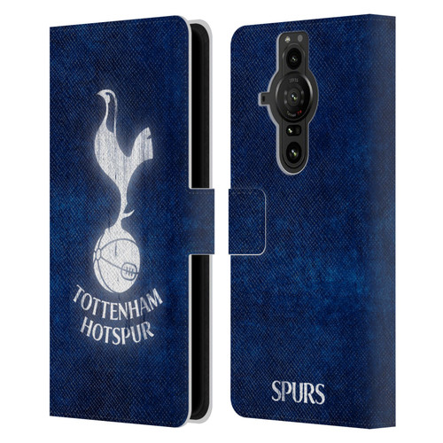 Tottenham Hotspur F.C. Badge Distressed Leather Book Wallet Case Cover For Sony Xperia Pro-I