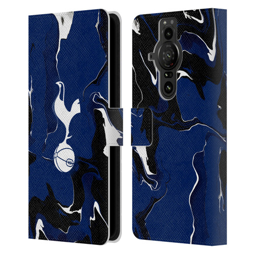 Tottenham Hotspur F.C. Badge Marble Leather Book Wallet Case Cover For Sony Xperia Pro-I